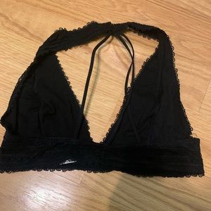 Urban outfitters black lace bralette